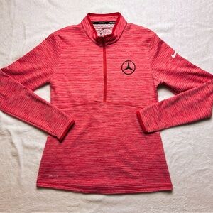 Mercedes Benz Nike Red & White Pullover | Nike Golf | Dri-Fit Dry-Fit